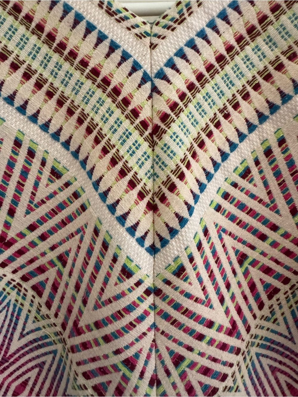 Adelyn Rae Multicolor Geometric Fringe Trim Mini Dress - Picture 5 of 7
